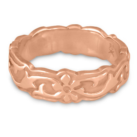 Borderless Persephone Wedding Ring in 14K Rose Gold