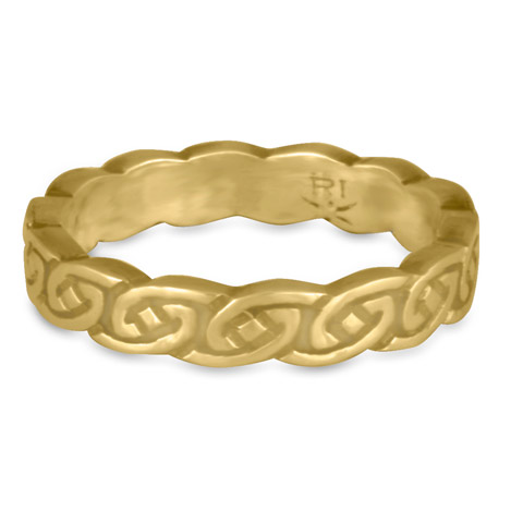 Borderless Petra Wedding Ring in 18K Yellow Gold