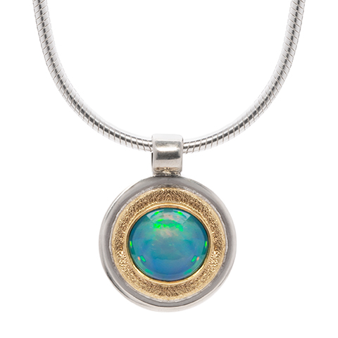 Dione Pendant with Opal in