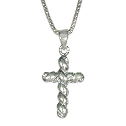 Funem Cross in 100% Recycled Sterling Silver