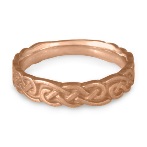 Medium Borderless Infinity Wedding Ring in 18K Rose Gold