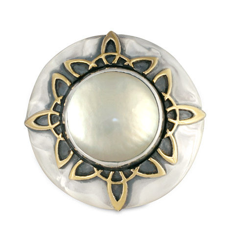 Moon Ray Ring in Pearl