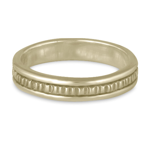 Narrow Bridges Wedding Ring in 18K White Gold