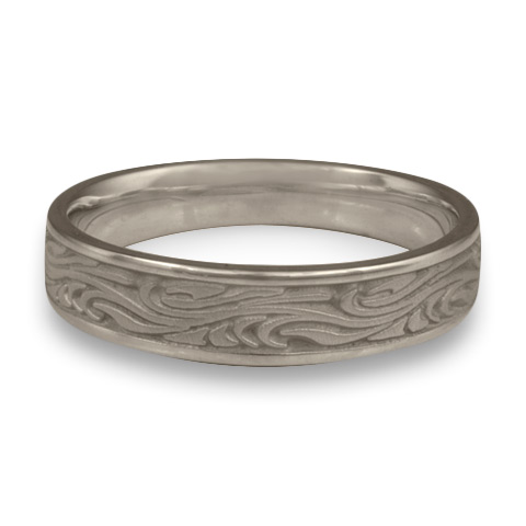 Narrow Starry Night Wedding Ring in Stainless Steel