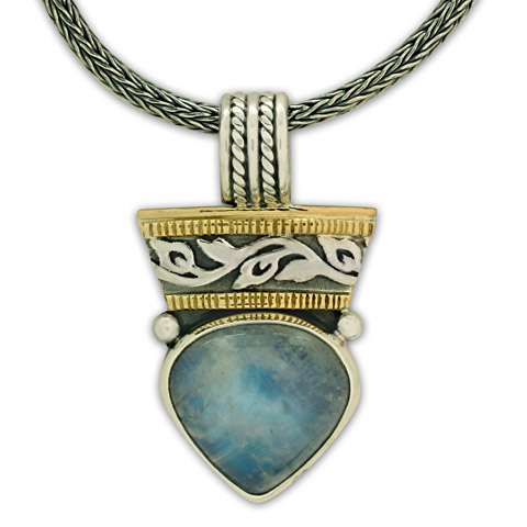 One-of-a-Kind Flores Moonstone Pendant in
