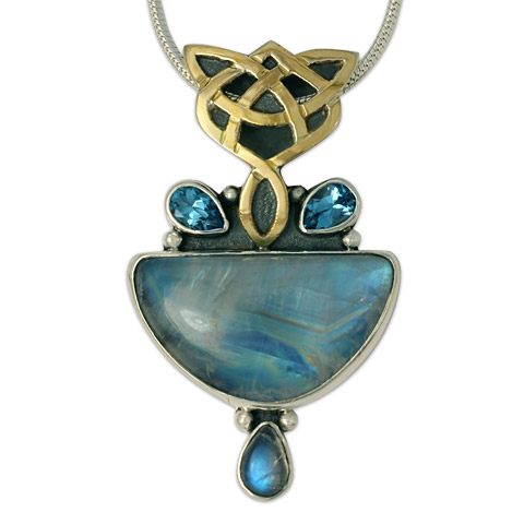 One-of-a-Kind Kalisi Moonstone Pendant in