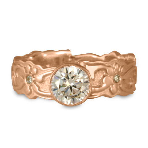 Persephone Engagement Ring with Gems in 18K Rose Gold