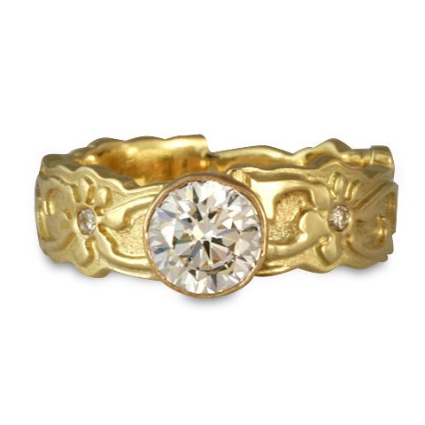 Persephone Engagement Ring with Gems in 18K Yellow Gold