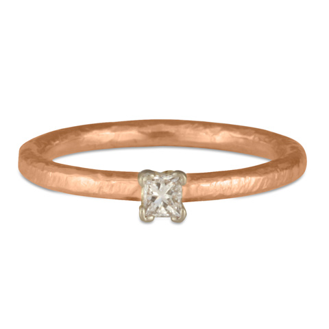 Playa Engagement Ring in 18K Rose Gold