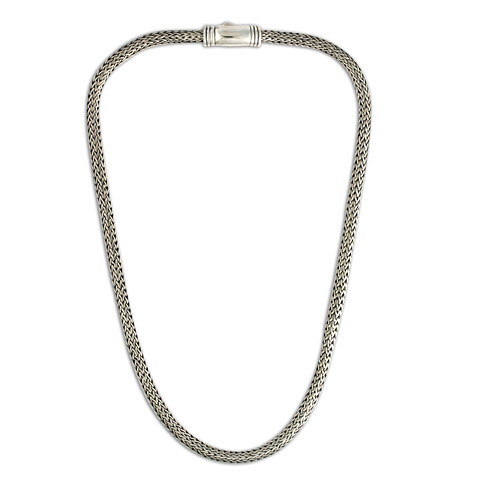 Silver Woven Chain in