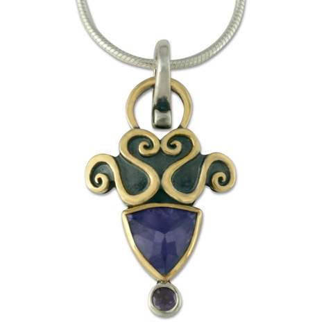 Tilly Pendant in Iolite