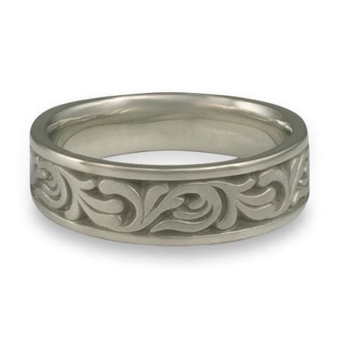Wide Tradewinds Wedding Ring in Stainless Steel