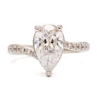 Bountiful Engagement Ring in 14K White Gold