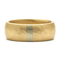 Zen Line Ring in Two Tone