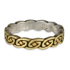 Borderless Petra Wedding Ring in Two Tone