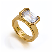 One of a Kind Equatorial Split Ring in 18K Yellow Gold