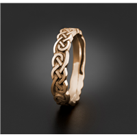 Medium Borderless Infinity Wedding Ring in 18K Rose Gold