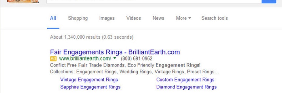 Brilliant Earth's online ads mention "fair trade diamonds"—which do not exist!