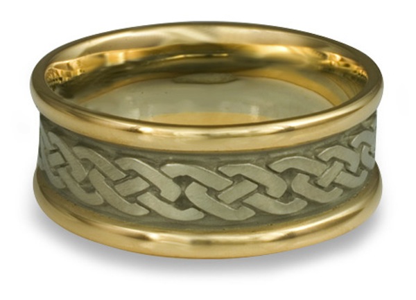 Our two tone Celtic Link wedding band.