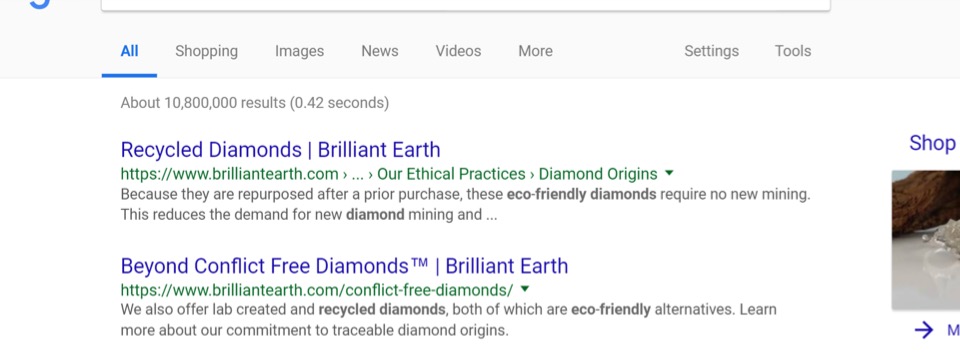 Brilliant Earth diamonds