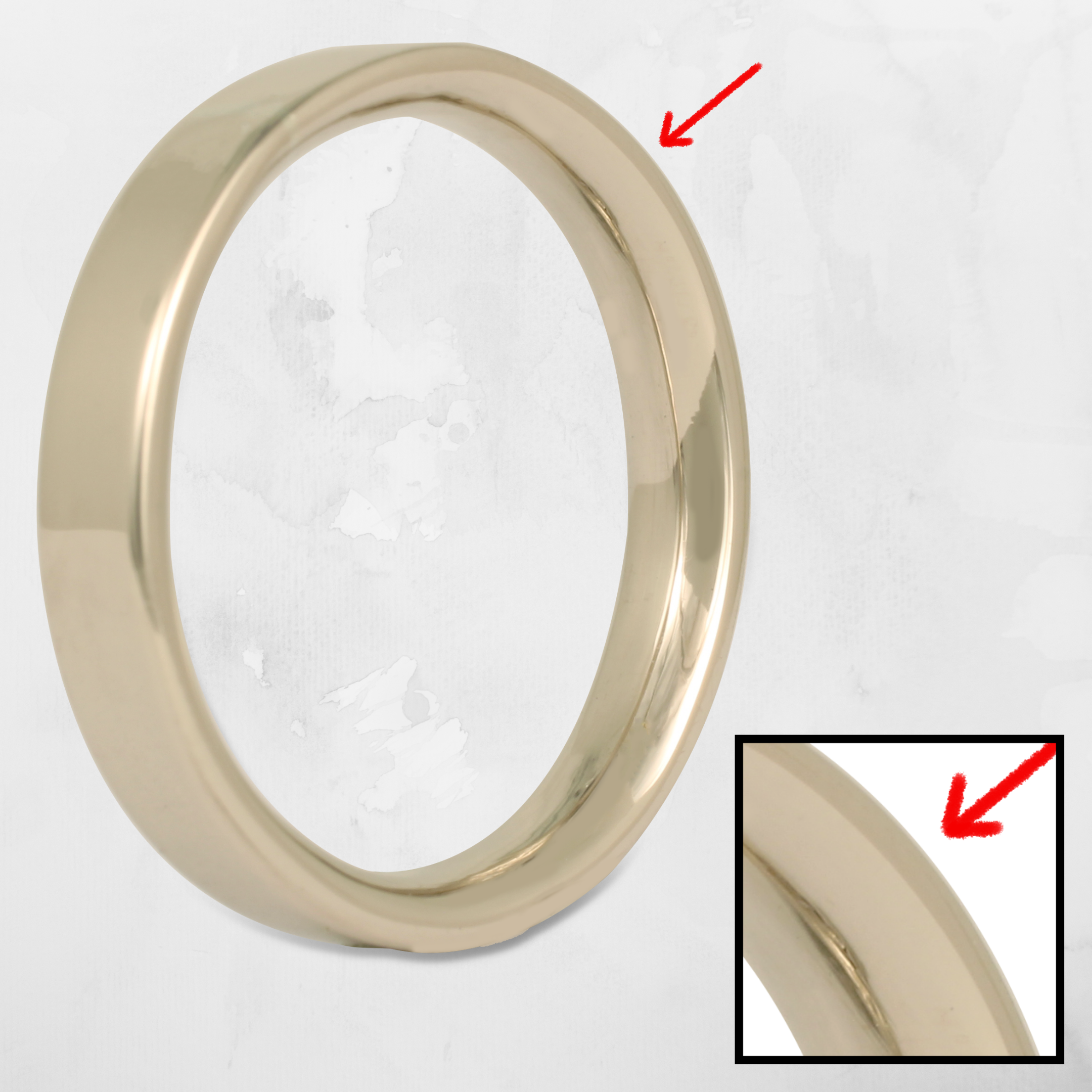 Flat vs round men's wedding bands (comfort fit vs standard fit)