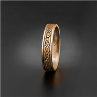 Narrow Infinity Wedding Ring in 18K Rose Gold