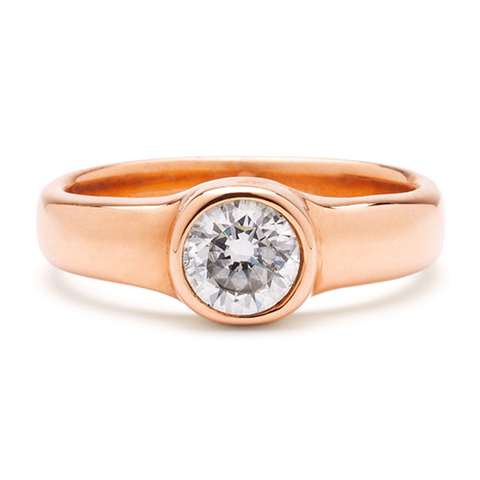 Aces Engagement Ring in 18K Rose Gold