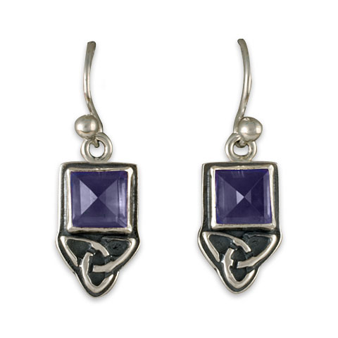 Aria Square Earrings in Iolite