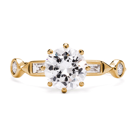 Bijou Engagement Ring in 18K Rose Gold