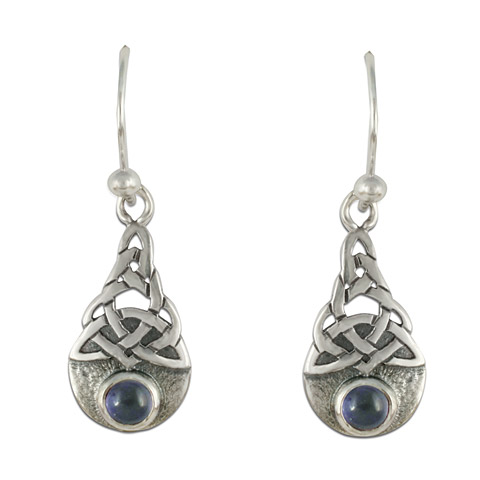 Blue Moon Earrings in Iolite