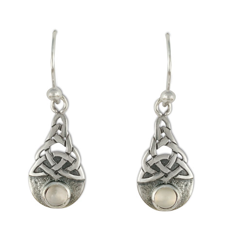 Blue Moon Earrings in Moonstone