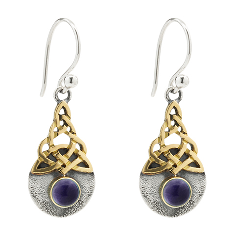 Blue Moon Two Tone Earrings in Iolite