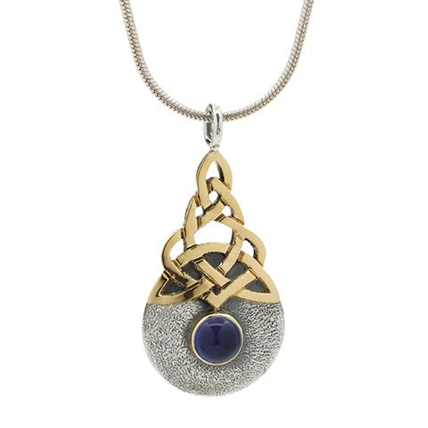 Blue Moon Two Tone Pendant in Iolite
