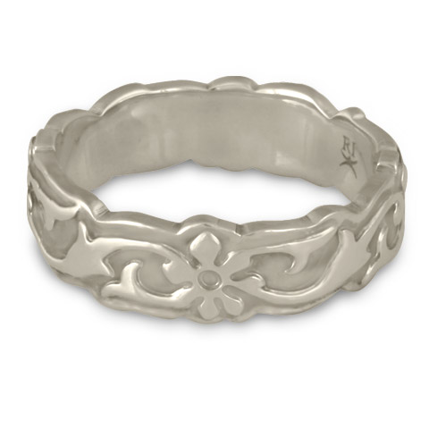 Borderless Persephone Wedding Ring in 14K White Gold