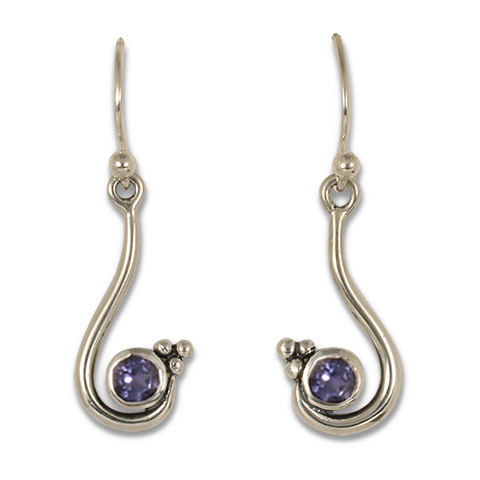Celada Earrings with Gem in Iolite