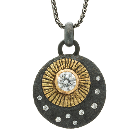 Celeste Pendant with Diamond in