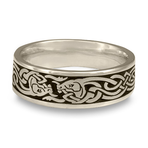 Celtic Hunt Wedding Ring in Platinum