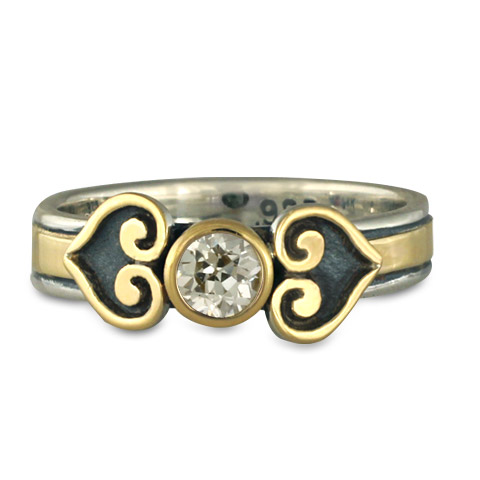 Corazon Engagement Ring in With Moissanite