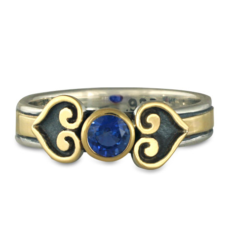 Corazon Engagement Ring in With Sapphire