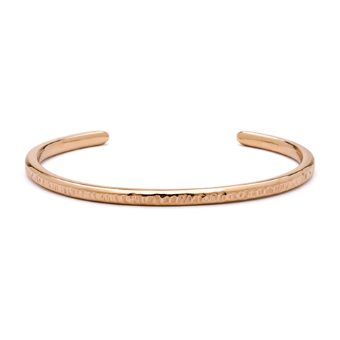 Cuff Bangle Bracelet in 18K Rose Gold