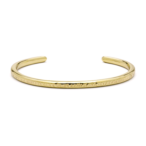Cuff Bangle Bracelet in 18K Yellow Gold