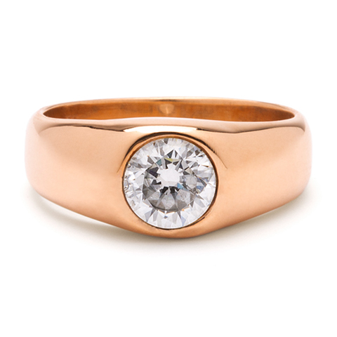 Dune Engagement Ring in 18K Rose Gold