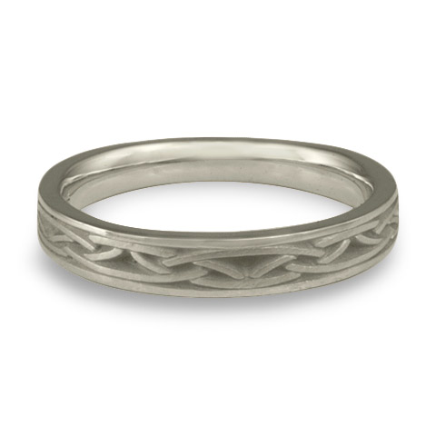 Extra Narrow Celtic Arches Wedding Ring in Stainless Steel