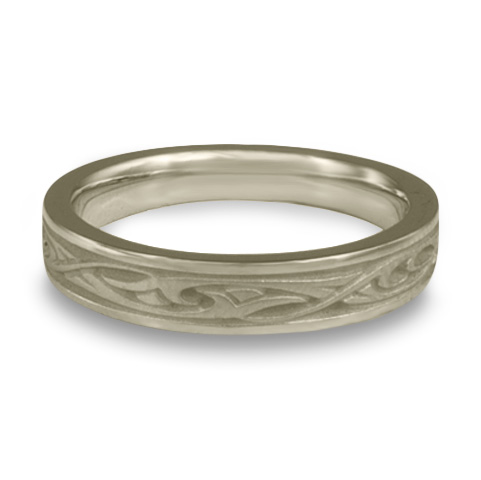 Extra Narrow Papyrus Wedding Ring in 14K White Gold