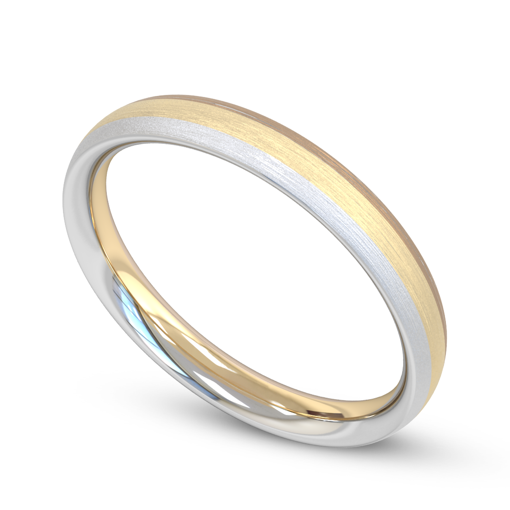 Fairtrade Gold Three Color Women's Wedding Ring in