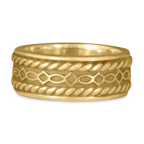 Felicity Twist Wedding Ring in 14K Yellow Gold