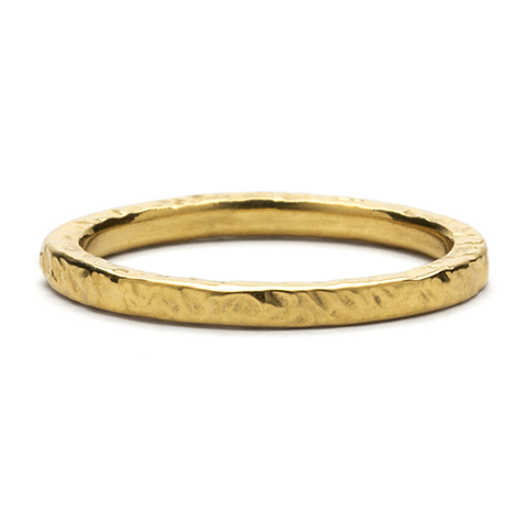 Flat Playa Wedding Band in 14K Yellow Gold