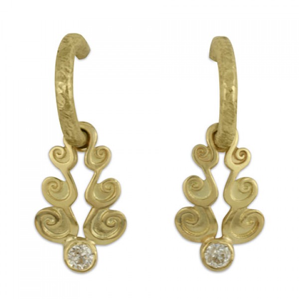 Gold Cascade Earrings in