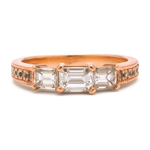 Justinian Engagement Ring in 14K Rose Gold