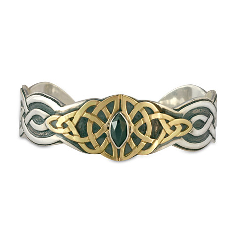 Kalisi Cuff Bracelet in Hematite